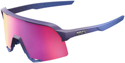 100% S3 Sunglasses - Satin Storm Metallic/Purple Mirror Lens MPN: 60005-00044 UPC: 196261054507 Sunglasses S3 Sunglasses