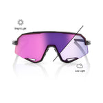100% Slendale Sunglasses - Gloss Black/Purple Mirror Photochromic Lens - Sunglasses - Slendale Sunglasses
