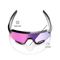 100% Slendale Sunglasses - Gloss Black/Purple Mirror Photochromic Lens MPN: 60057-00013 UPC: 196261054521 Sunglasses Slendale Sunglasses