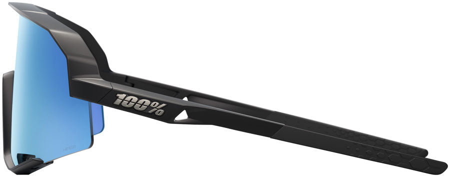 100% Slendale Sunglasses - Matte Black/Hiper Blue Mirror Lens - Sunglasses - Slendale Sunglasses