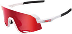 100% Slendale Sunglasses - Matte White/Hiper Red Mirror Lens MPN: 60057-00004 UPC: 196261050080 Sunglasses Slendale Sunglasses