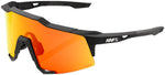 100% Speedcraft Sunglasses - Soft Tact Black/Hiper Red Mirror Lens - Sunglasses - Speedcraft Sunglasses