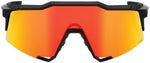 100% Speedcraft Sunglasses - Soft Tact Black/Hiper Red Mirror Lens MPN: 60007-00008 UPC: 196261017120 Sunglasses Speedcraft Sunglasses
