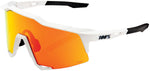 100% Speedcraft Sunglasses - Soft Tact Off White/Hiper Red Mirror Lens - Sunglasses - Speedcraft Sunglasses