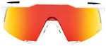 100% Speedcraft Sunglasses - Soft Tact Off White/Hiper Red Mirror Lens MPN: 60007-00009 UPC: 196261017151 Sunglasses Speedcraft Sunglasses