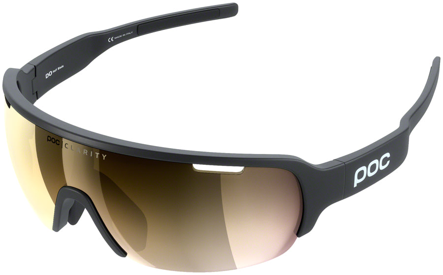 POC Do Half Blade Sunglasses - Uranium Black, Violet/Gold-Mirror Lens