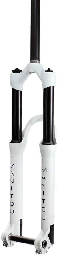 Manitou Circus Expert Suspension Fork - 26", 100 mm, 20 x 110 mm, 41 mm Offset, Gloss White, Straight Steerer - Suspension Fork - Circus Expert Suspension Fork