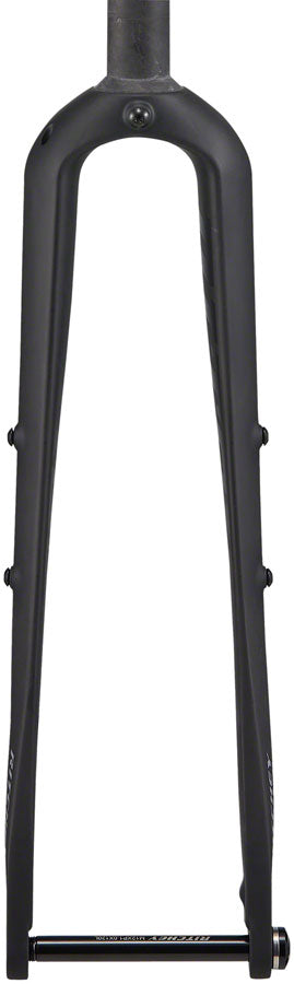 Ritchey WCS Carbon Brevet Road Fork - 700, 12 x 100mm Thru-Axle, Straight Steerer, Flat Mount, Matte Carbon - Road Fork - WCS Carbon Brevet Road Fork