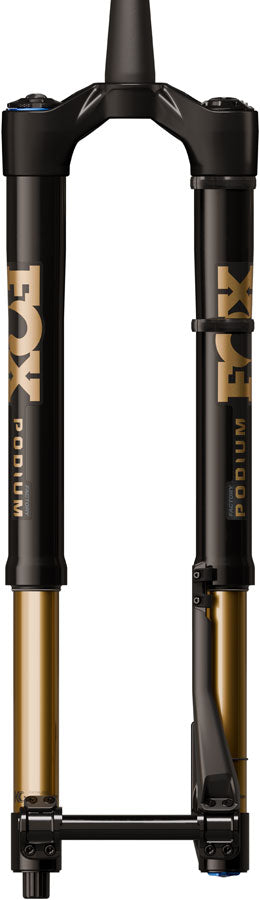 FOX Factory Podium Inverted Suspension Fork - 29", 160 mm, 20TA x 110 mm, 44mm Offset, GRIP X2, 68HT Crown, Black/Podium - Suspension Fork - Factory Podium Inverted Suspension Fork