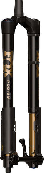 FOX Factory Podium Inverted Suspension Fork - 29", 160 mm, 20TA x 110 mm, 44mm Offset, GRIP X2, 58HT Crown, Black/Podium MPN: 910-21-401 UPC: 821973513232 Suspension Fork Factory Podium Inverted Suspension Fork