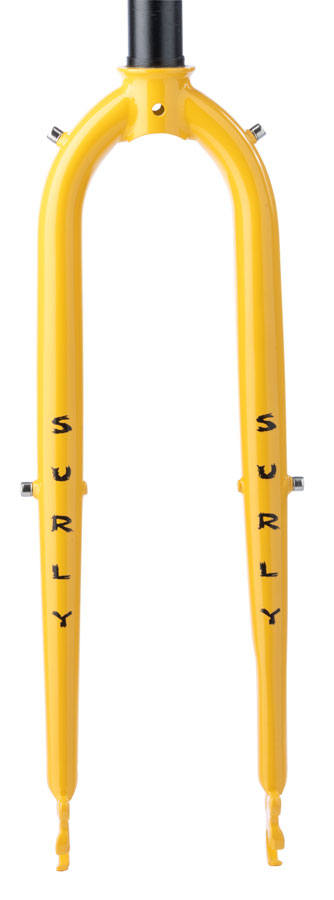 Surly Preamble Fork - 700c, QRx100mm, 1-1/8" Straight Steerer, Steel, Milky Lemonade - Cyclocross/Hybrid Fork - Preamble Fork