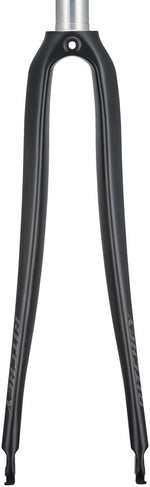 Ritchey Comp Carbon Road Fork - 700c, Compatible with 9mm x 100mm QR, 1-1/8", Aluminum Steerer, UD Matte Black - Road Fork - Comp Carbon Road Fork