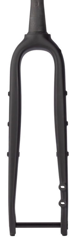 Salsa Waxwing Carbon V2 Fork - 700c/650b, 100x12mm Thru-Axle, 1-1/8" Tapered, Carbon, Flat Mount Disc, Black - Cyclocross/Hybrid Fork - Waxwing Carbon Fork