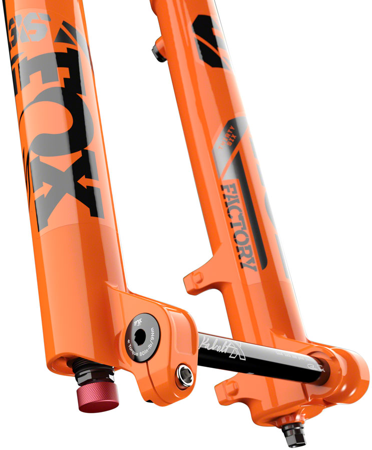 FOX 36 Factory Suspension Fork - 29", 160 mm, 15 x 110 mm, Kabolt-X, 44mm Offset, GRIP X Damper, Shiny Orange MPN: 910-21-290 UPC: 821973490618 Suspension Fork 36 Factory GRIP X/X2 Suspension Fork