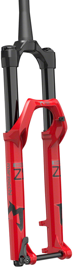 Marzocchi Bomber Z1 Coil Suspension Fork - 29", 160 mm, 15QR x 110, 44mm Offset, RAIL, Sweep-Adjust, Gloss Red MPN: 912-01-250 UPC: 821973490373 Suspension Fork Bomber Z1 Coil Suspension Fork