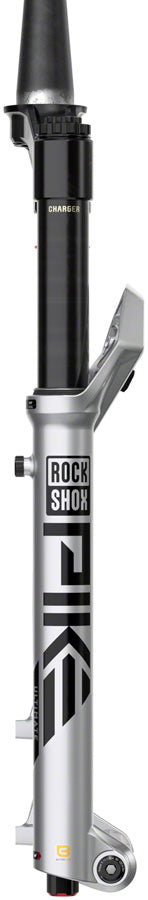 RockShox Pike Ultimate Charger 3.1 RC2 Suspension Fork - 27.5", 130 mm, 15 x 110 mm, 44 mm Offset, Silver, C2 MPN: 00.4021.038.001 UPC: 710845904301 Suspension Fork Pike Ultimate Charger 3.1 RC2 Suspension Fork