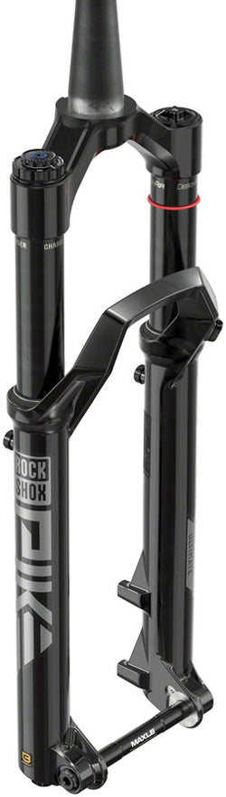 RockShox Pike Ultimate Charger 3.1 RC2 Suspension Fork - 27.5", 130 mm, 15 x 110 mm, 44 mm Offset, Gloss Black, C2 MPN: 00.4021.038.004 UPC: 710845904332 Suspension Fork Pike Ultimate Charger 3.1 RC2 Suspension Fork