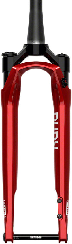 RockShox RUDY Ultimate XPLR Race Day 2 Suspension Fork - 700c, 30 mm, 12 x 100 mm, 45 mm Offset, Electric Red, A2 - Suspension Fork - RUDY Ultimate XPLR Race Day 2 Suspension Fork