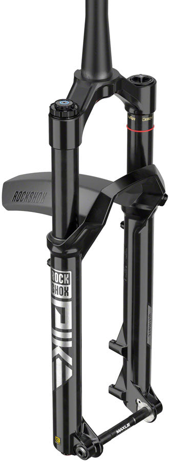 RockShox Pike Ultimate Charger 3 RC2 Suspension Fork - 27.5", 140 mm, 15 x 110 mm, 37 mm Offset, Gloss Black, C1 - Suspension Fork - Pike Ultimate Charger 3 RC2 Suspension Fork