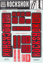 RockShox Fork Decal Kit - 35mm Dual Crown, Red MPN: 11.4318.003.518 UPC: 710845803963 Sticker/Decal Fork Decal Kits