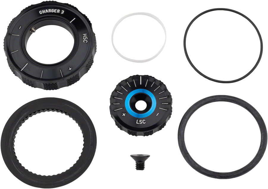 RockShox Compression Damper Knob Kit - Crown Charger 3 RC2 , ZEB Select+/Ultimate A2+ (2023+)