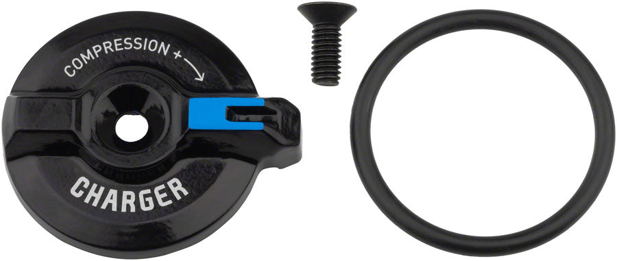 RockShox Compression Damper Knob Kit - Crown Charger RC, ZEB Select A2+/Lyrik Select D1+/Pike Select C1+ (2023+) MPN: 11.4018.082.038 UPC: 710845877827 Adjuster Knob & External Hardware Compression Knob