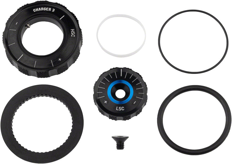 RockShox Compression Damper Knob Kit - Crown, Lyrik Select+/Ult D1+ (2023+), Pike Select+/Ult C1+ (2023+)