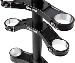 Ohlins DH38 Suspension Fork Crownset - 46mm Offset, Flat and Riser Upper Crowns, Includes Fork Bumpers - Crown/Steerer/Uppertube Assembly - DH38 Suspension Fork Crownset