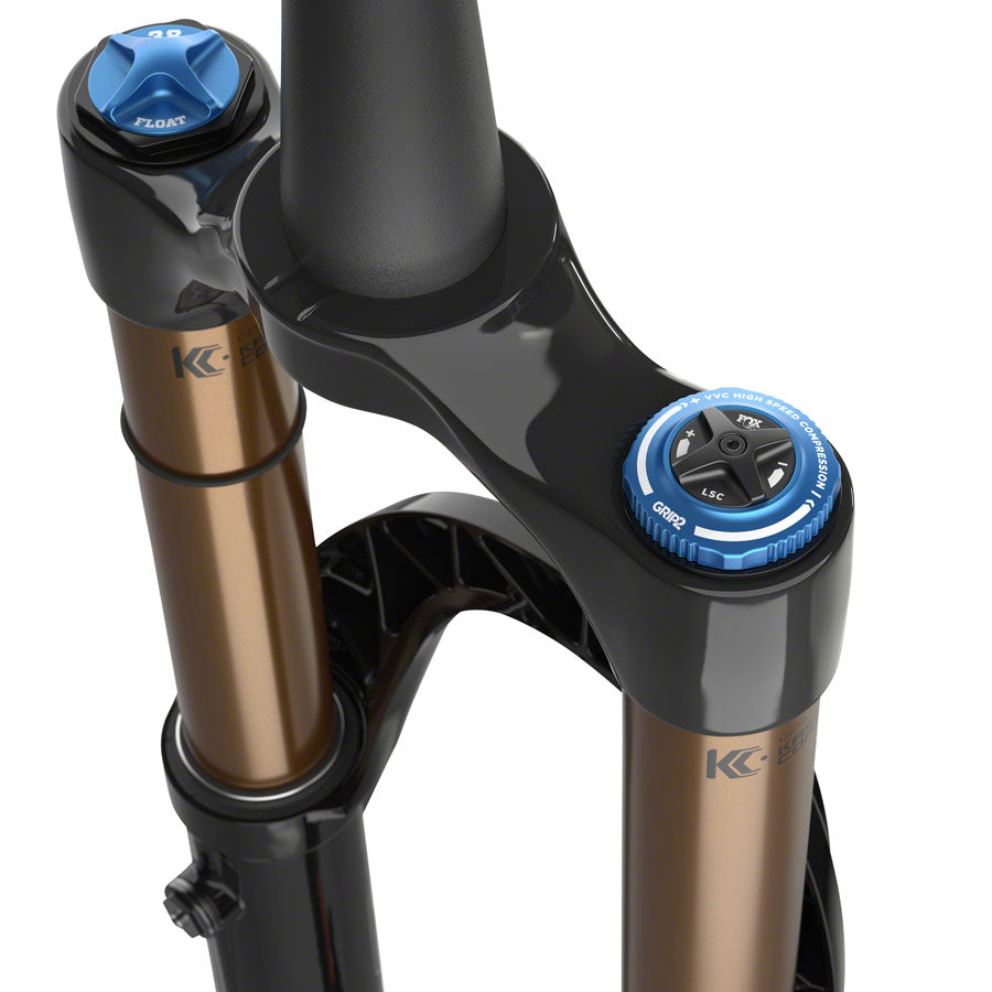 FOX 38 E-Optimized Factory Suspension Fork - 27.5", 170 mm, 15QR x 110 mm, 44 mm Offset, Shiny Black, Grip 2 - Suspension Fork - 38 E-Optimized Factory Suspension Fork