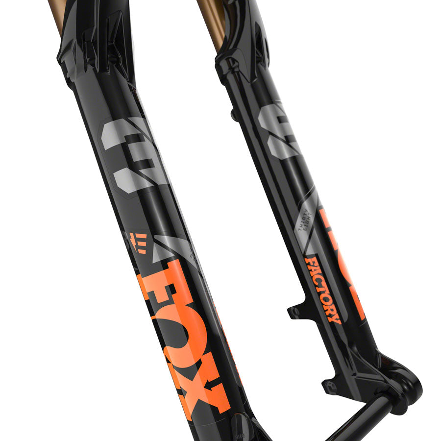 FOX 38 E-Optimized Factory Suspension Fork - 27.5", 170 mm, 15QR x 110 mm, 44 mm Offset, Shiny Black, Grip 2 MPN: 910-21-033 UPC: 821973419282 Suspension Fork 38 E-Optimized Factory Suspension Fork