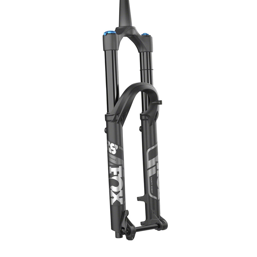 FOX 38 Performance Suspension Fork - 27.5", 170 mm, 15QR x 110 mm, 44 mm Offset, Matte Black, Grip, 3-Position MPN: 910-21-029 UPC: 821973419244 Suspension Fork 38 Performance Suspension Fork