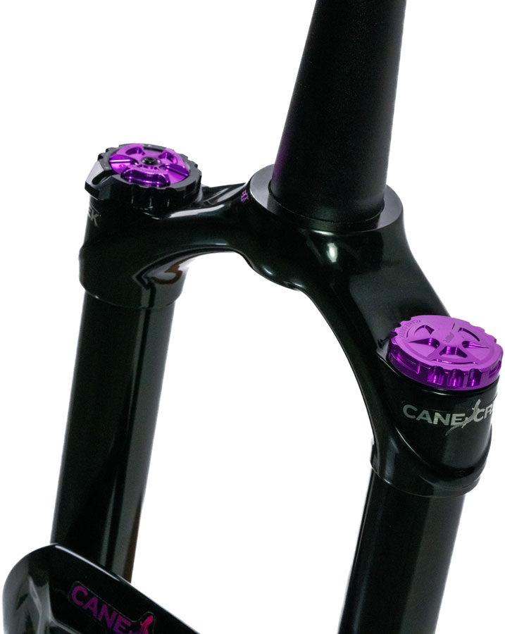 Cane Creek Helm MKII Air 29 Suspension Fork - 29", 160 mm, 15 x 110 mm, 44 mm Offset, Gloss Black/Purple - Suspension Fork - Helm MKII Air Suspension Fork