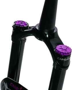 Cane Creek Helm MKII Air 29 Suspension Fork - 29", 160 mm, 15 x 110 mm, 44 mm Offset, Gloss Black/Purple - Suspension Fork - Helm MKII Air Suspension Fork