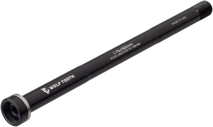 Wolf Tooth Rear Thru Axle - M12, 1.75 x 192mm, Black MPN: AXLE12-192-175 UPC: 812719029162 Thru Axle Rear Thru Axle