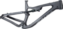 Salsa Rustler Carbon Frame - 27.5", Carbon, Black/Gray Fade, Small UPC: 657993237274 Mountain Frame Rustler Carbon Frame w/ FOX - Black/Gray Fade