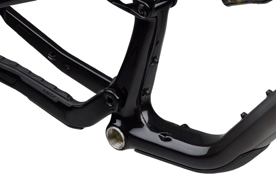 Salsa Blackthorn 145 C Frame - Carbon, Black / Smoke, Medium - Mountain Frame - Blackthorn 145 C Frameset - Black/Smoke