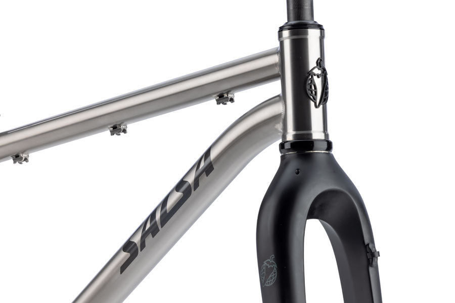 Salsa Fargo 32 Ti Frameset - 32", Titanium, Brushed Titanium, Medium - All-Road Frame - Fargo 32 Ti Frameset - Brushed Titanium