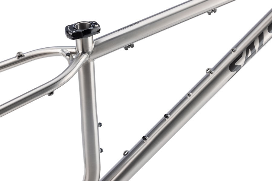 Salsa Fargo 32 Ti Frameset - 32", Titanium, Brushed Titanium, Medium - All-Road Frame - Fargo 32 Ti Frameset - Brushed Titanium