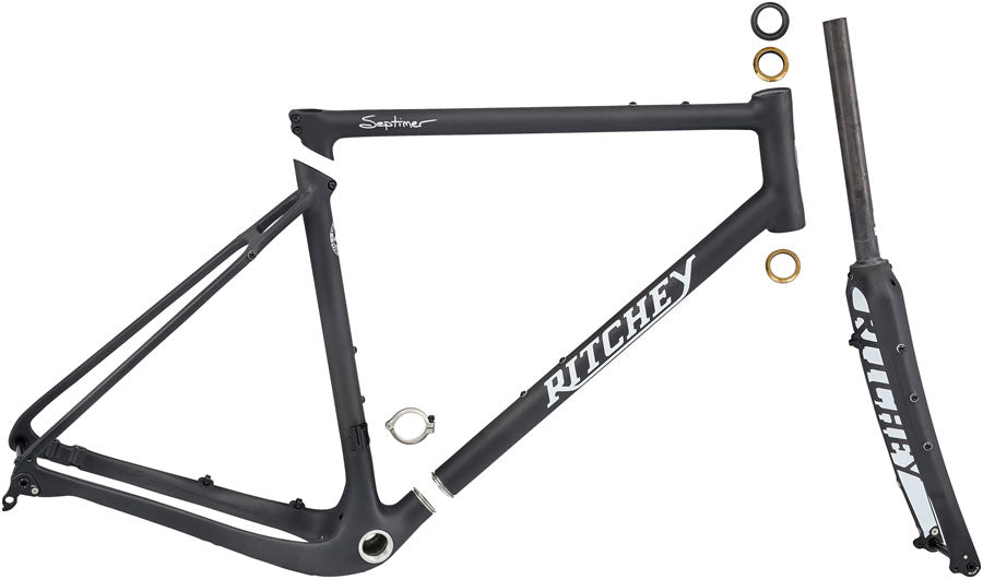 Ritchey Septimer Break-Away Carbon Frameset - 700c, Carbon, Black, Medium - All-Road Frame - Septimer Break-Away Carbon Frameset