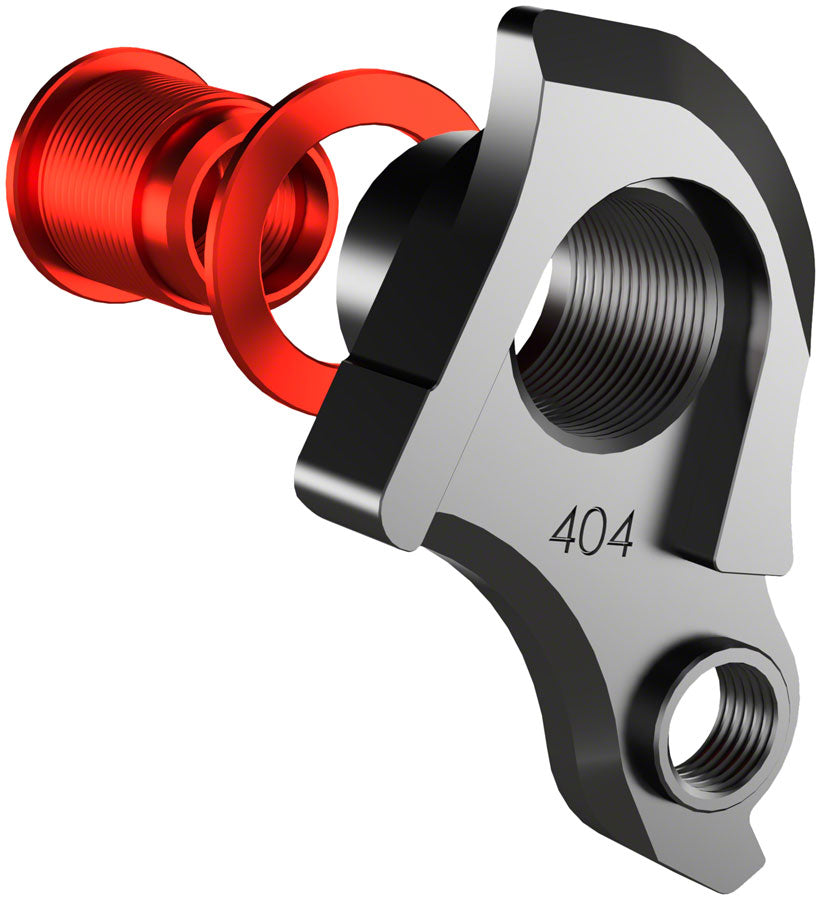 Wheels Manufacturing Universal Derailleur Hanger - 404-1, For Frames designed to accept SRAM UDH, Black/Red - Derailleur Hangers - Universal Derailleur Hanger for SRAM UDH