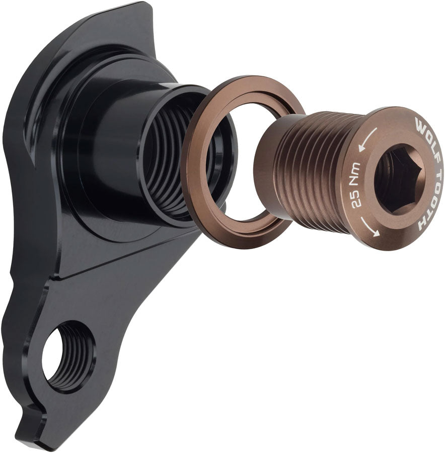 Wolf Tooth Universal Derailleur Hanger - For UDH Equipped Frames, Espresso - Derailleur Hangers - Universal Derailleur Hanger - UDH