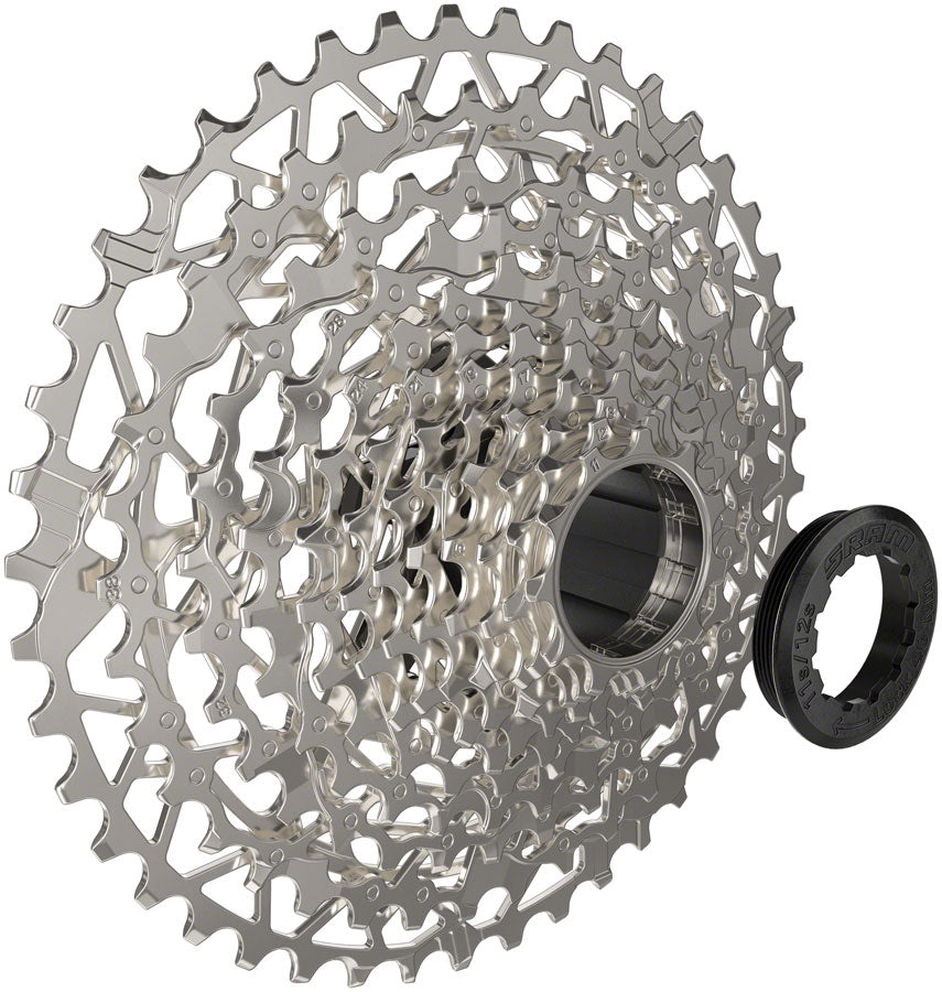 SRAM XPLR PG-1231 Cassette - 12-Speed, 11-44t, Silver, D1 - Cassettes - XPLR PG-1231 12-Speed Cassette