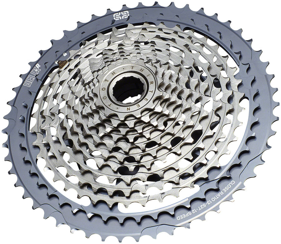 e*thirteen Helix Race Cassette - 12-Speed 13-52t, Gray Cassettes