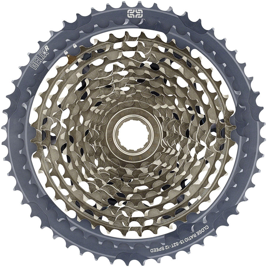 e*thirteen Helix Race Cassette - 12-Speed 13-52t, Gray MPN: FW2HRA-110 Cassettes Helix Race 12-Speed 13-52t Cassette