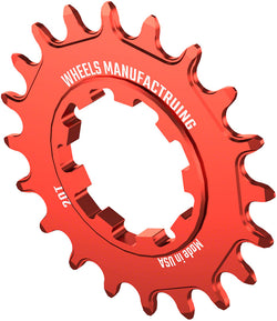 Wheels Manufacturing SOLO-SPEED Cog - 20t, Fits SOLO-SPLINE and SOLO-XD kits, Red - Driver and Single Cog - Solo-XD and Solo-Spline Cog