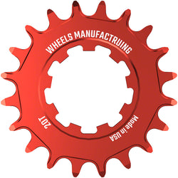 Wheels Manufacturing SOLO-SPEED Cog - 20t, Fits SOLO-SPLINE and SOLO-XD kits, Red MPN: SOLO-XD-20T-2 UPC: 810124712037 Driver and Single Cog Solo-XD and Solo-Spline Cog