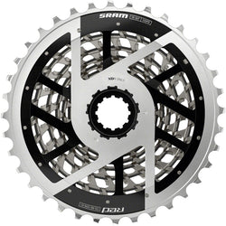 SRAM RED XG-1290 Cassette - 12-Speed, 10-36t, For XDR Driver Body, Silver, E1 - Cassettes - RED AXS XG-1290 12-Speed Cassette