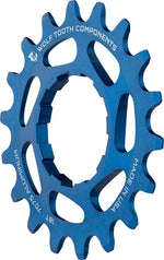 Wolf Tooth Single Speed Aluminum Cog - 18t, Compatible with 3/32" Chains, Blue MPN: AL-SS-BLU-COG18 UPC: 812719023160 Driver and Single Cog Aluminum Single Speed Cog