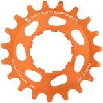 Wolf Tooth Single Speed Aluminum Cog - 19t, Compatible with 3/32" Chains, Orange MPN: AL-SS-ORG-COG19 UPC: 812719025294 Driver and Single Cog Aluminum Single Speed Cog