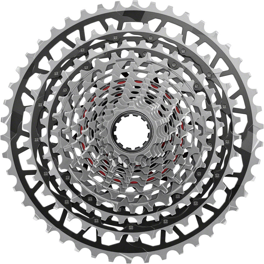 SRAM RED XPLR XG-1391 Cassette - 13-Speed, 10-46t, For XDR Driver, Black/Silver, E1 MPN: 00.2418.143.000 UPC: 710845898358 Cassettes RED XPLR XG-1391 13-Speed Cassette E1